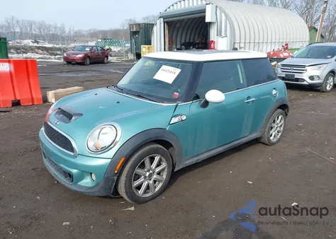 2012 Mini Cooper S z USA, uszkodzony, nr VIN WMWSV3C53CTY17496